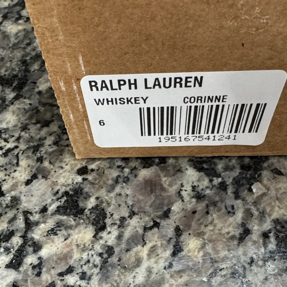 Ralph Lauren Suede Chelsea Lug Boot in whiskey Suede NEW 6